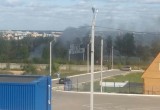 На Правом берегу произошел сильный пожар: сгорел прицеп фуры!